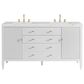 James Martin Vanities Myrrin 60" Double Vanity in Bright White with 3 cm Ethereal Noctis Quartz Top, , large