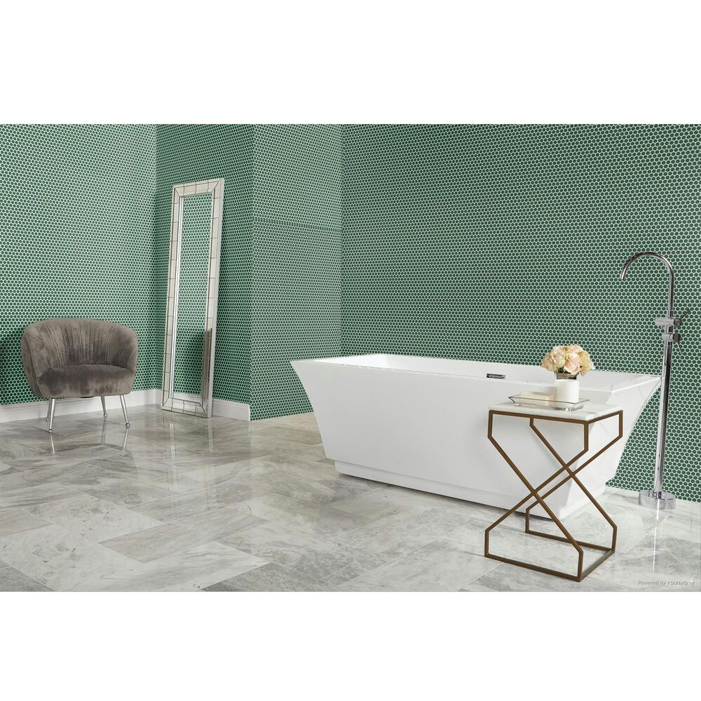 Dal-Tile Color Wheel Emerald 13&#39;&#39; X 11&#39;&#39; Ceramic Mosaic Sheet, , large