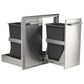 Coyote Outdoor 26" Pull Out Trash and Recycle Bin in Stainless Steel, , large