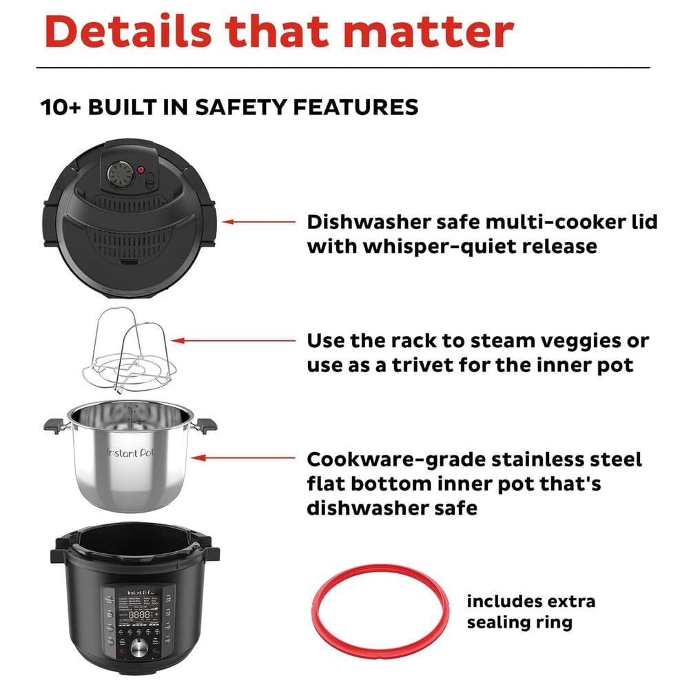 Instant Brands Duo Pro 6-Quart Multi-Use Pressure Cooker in Black, , large