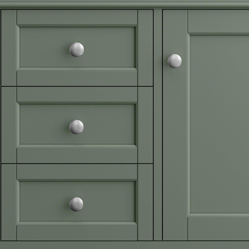 James Martin Vanities Brittany 48" Single Bathroom Vanity in Smokey Celadon with 3 cm Victorian Silver Quartz Top and Rectangular Sink, , large
