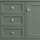 James Martin Vanities Brittany 48" Single Bathroom Vanity in Smokey Celadon with 3 cm Victorian Silver Quartz Top and Rectangular Sink, , large