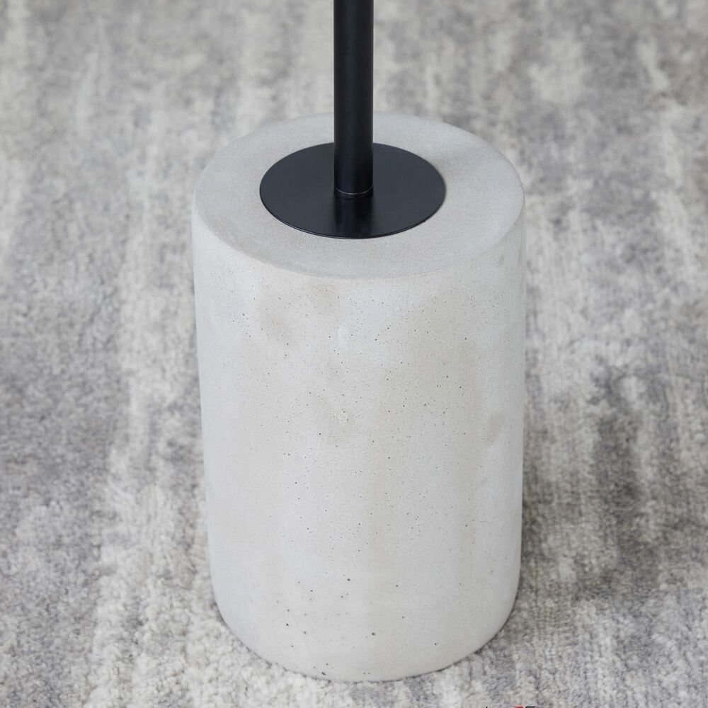 Lumisource Symbol Side Table in Concrete and Black Steel, , large