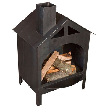 Napa East Collection Fire Haus Outdoor Firepit in Raw Steel, , large