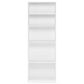 HOMLUX 5-Tier Display Bookshelf with Adjustable Shelves in White, , large