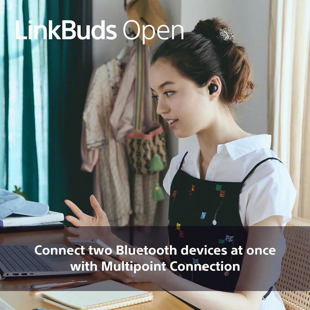 Sony LinkBuds Open Wireless Earbuds in White, , large