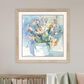 Paragon 30" Square White Flower Pot II Wall Art in Blue, , large