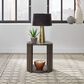 Belle Furnishings City View Round End Table in Coffee Bean, , large