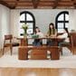 Transformer Table Round Dining Bench in Royal Walnut, , large