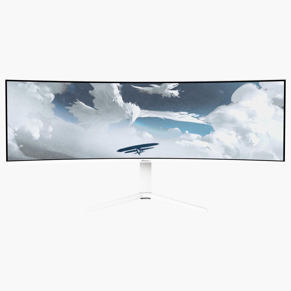 Arozzi Nova 49" Curved VA 165Hz Ultrawide Gaming Monitor in White, , large