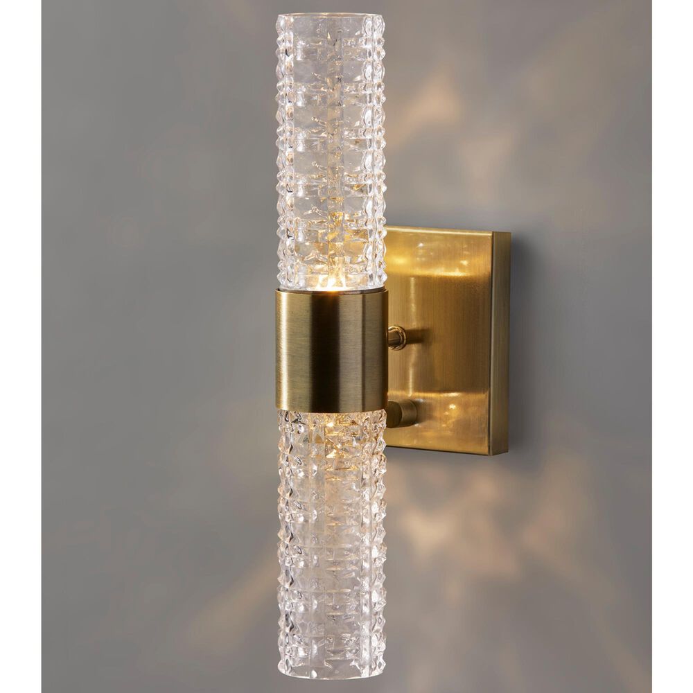 Adesso Harriet LED Wall Lamp in Antique Brass, , large