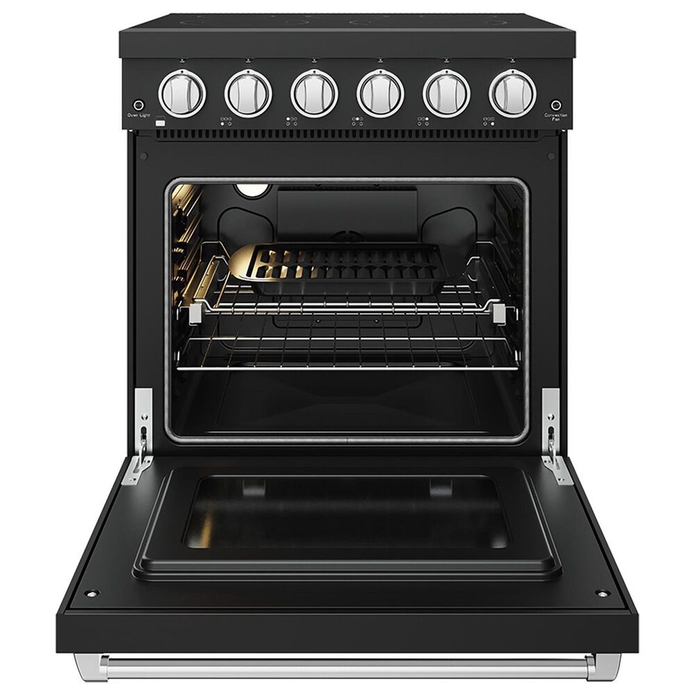 Thor Kitchen Gordon Ramsay 4.6 Cu. Ft. Professional Freestanding Electric Range with Stainless Steel Handle Kit in Black, , large