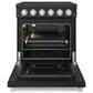 Thor Kitchen Gordon Ramsay 4.6 Cu. Ft. Professional Freestanding Electric Range with Stainless Steel Handle Kit in Black, , large