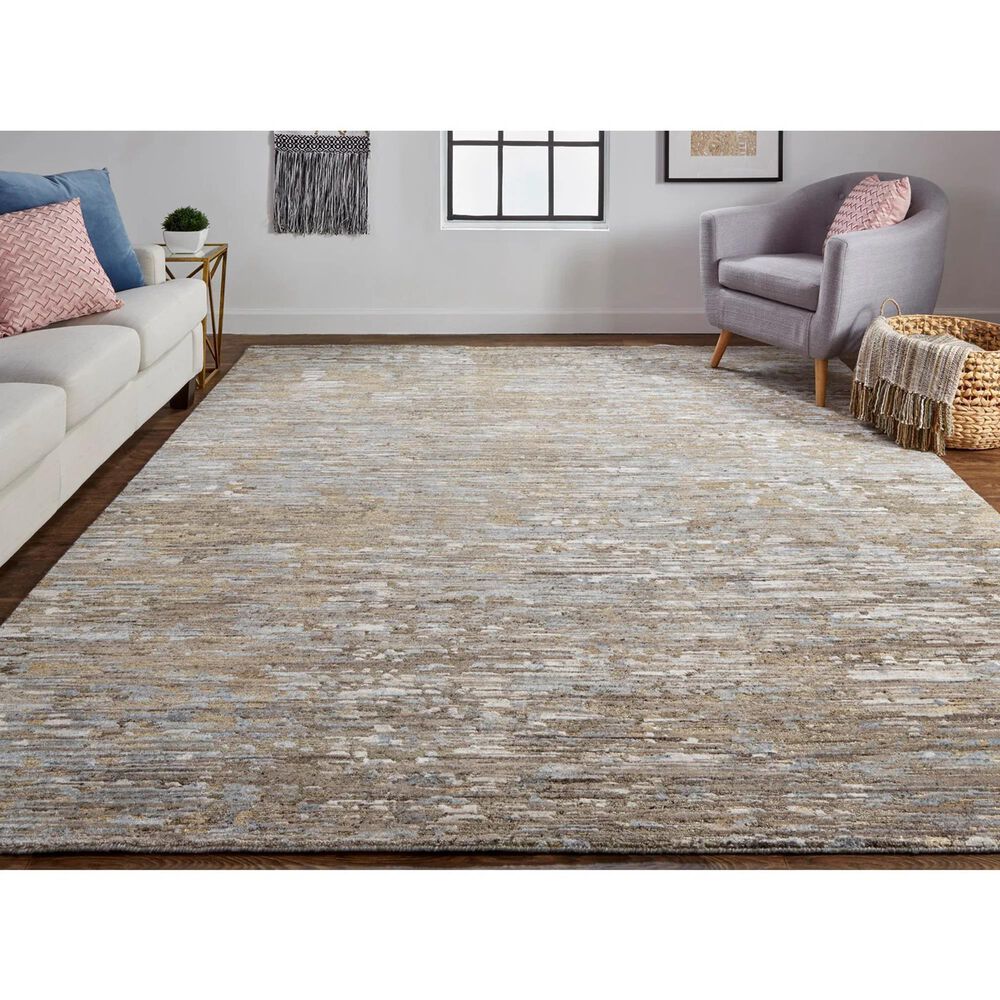 Feizy Conroe 7&#39;9&quot; x 9&#39;9&quot; Brown and Multicolor Area Rug, , large