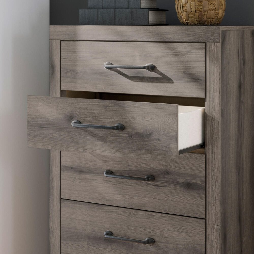 Ashley Graystorm 5-Drawer Chest in Weathered Gray, , large