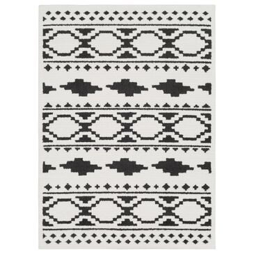 Surya Moroccan Shag MCS-2305  2" x 3" Black and White Area Rug, , large