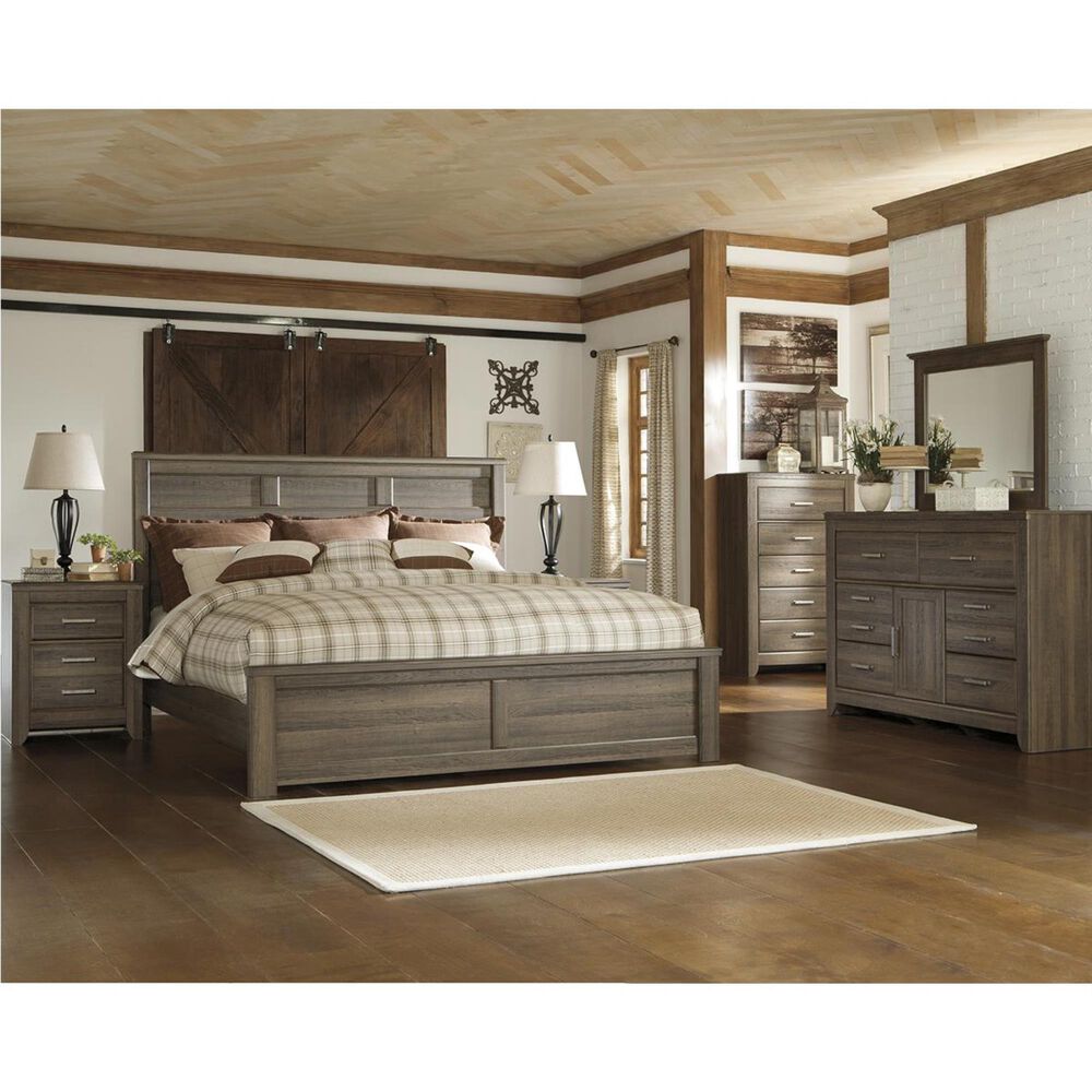 Ashley Juararo Dresser and Mirror in Dark Brown, , large