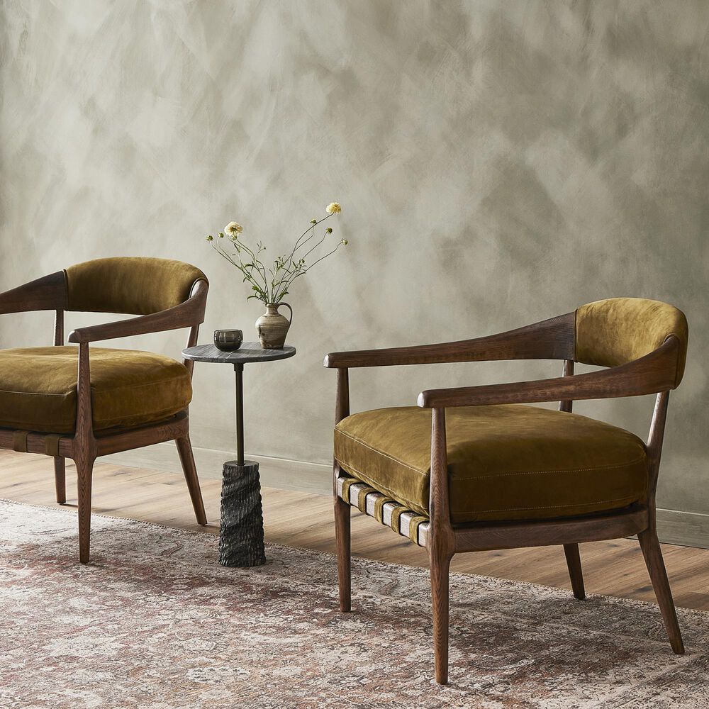 Four Hands Dane Accent Chair in Cottswald Moss Nubuck, , large