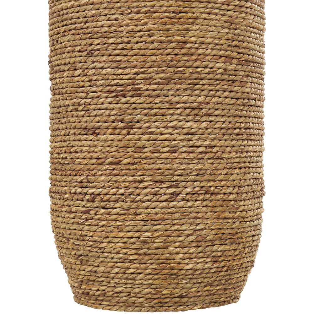 Maple and Jade 40&quot; Seagrass Handmade Decorative Vase in Dark Brown and Natural Brown, , large