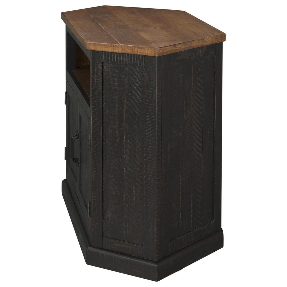 Forma &amp; Co Rustic Corner 30" Corner TV Stand in Antique Black and Honey, , large