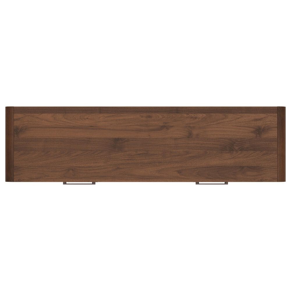 Ashley Fortlorn Dresser and Mirror in Walnut Brown, , large