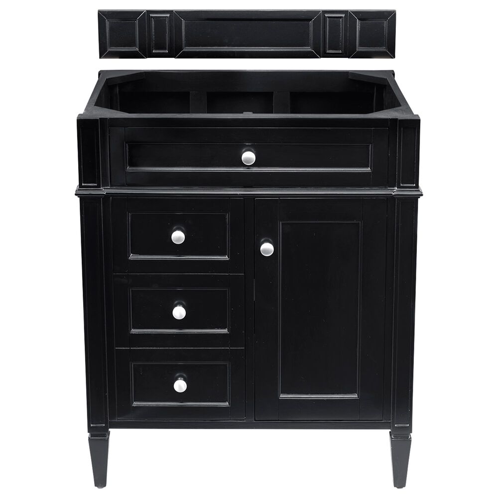 James Martin Brittany 30" Single Vanity Cabinet in Black Onyx, , large