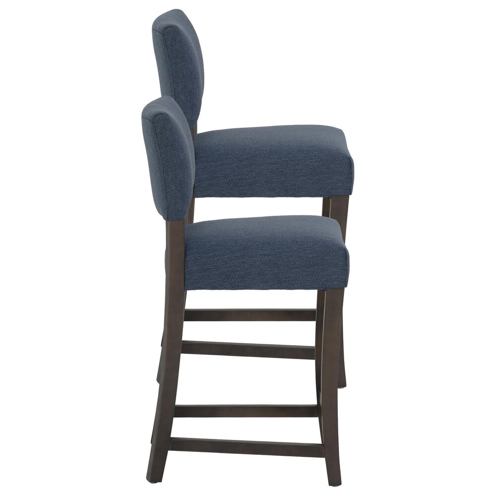 Linon Home Decor Koda Counter Stool in Rich Brown (Set of 2), , large
