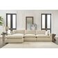 Ashley Elyza 3-Piece Left Facing Sectional with Chaise in Linen, , large