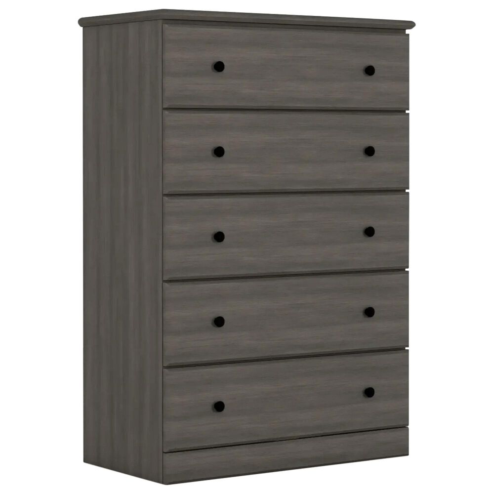 Lemoore Big Chester 5-Drawer Chest in Storm Grey, , large