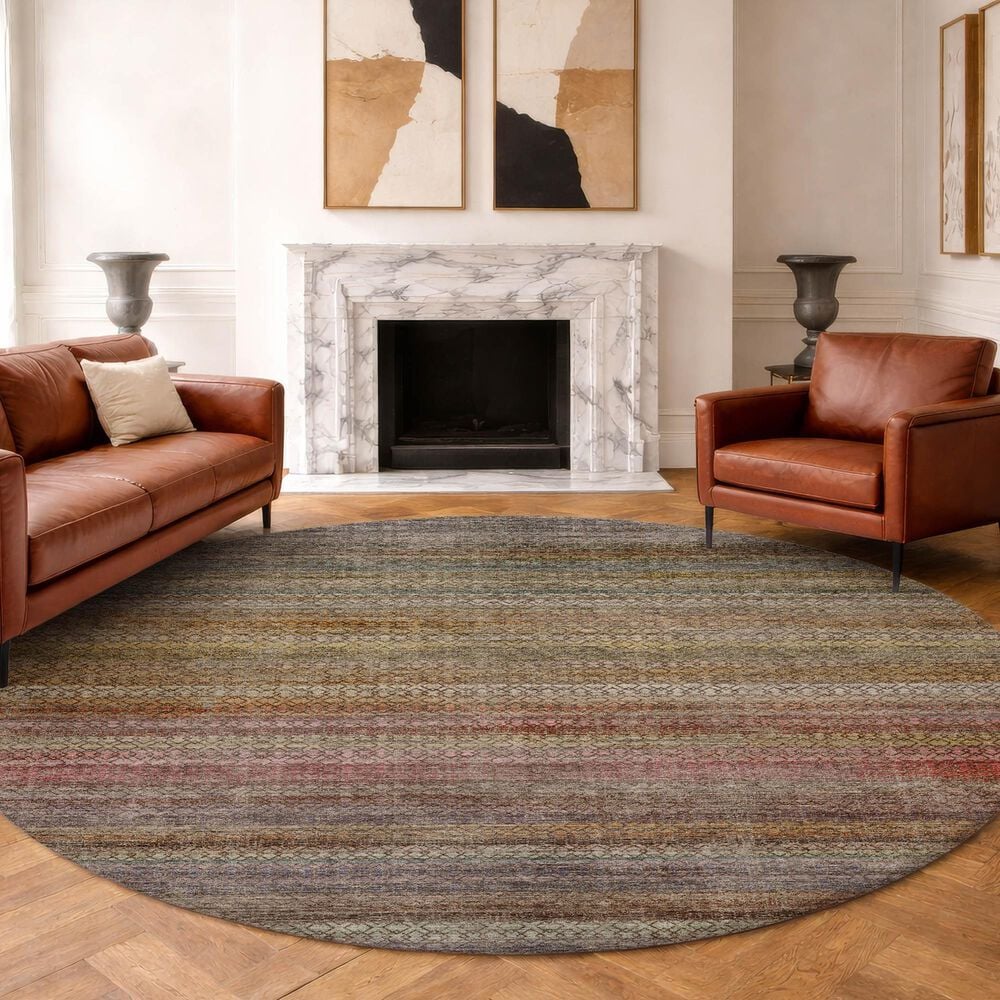 Dalyn Rug Company Vico VC4 Chocolate 8' Round Area Rug, , large