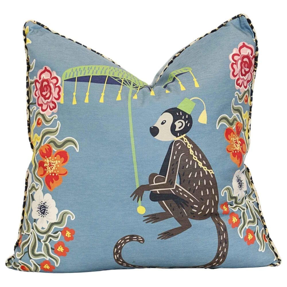 Flair Industries 24" Square Throw Pillow in Blue, , large