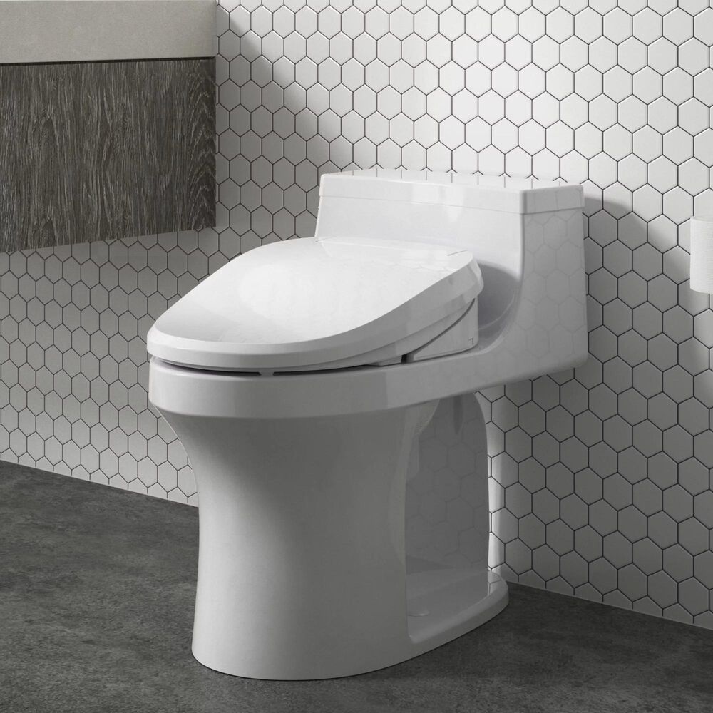 Kohler PureWash E815 Elongated Bidet Toilet Seat with Remote Control in White, , large