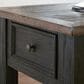 Ashley Tyler Creek Rectangular End Table in Grayish Brown/Black, , large