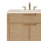 James Martin Vanities Solene 36" Single Bathroom Vanity in Seaside Oak with 3 cm Eternal Marfil Quartz Top and Rectangular Sink, , large