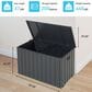 Hearth and Haven 200-Gallon Outdoor Storage Deck Box with Fabric Storage Bag in Dark Gray, , large