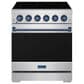 Thor Kitchen Gordon Ramsay 30" Professional Electric Range with Navy Blue Handle Kit in Stainless Steel, , large