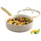 Faber Farberware Forged Induction Ceramic Nonstick Saute Pan with Lid, 3 Quart in Taupe, , large