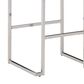Ashley Madanere Bar Stool Set of 2 in White/Chrome Finish, , large