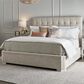 Furniture Worldwide Love Joy Bliss Uptown King Bed in Woven Pewter, , large