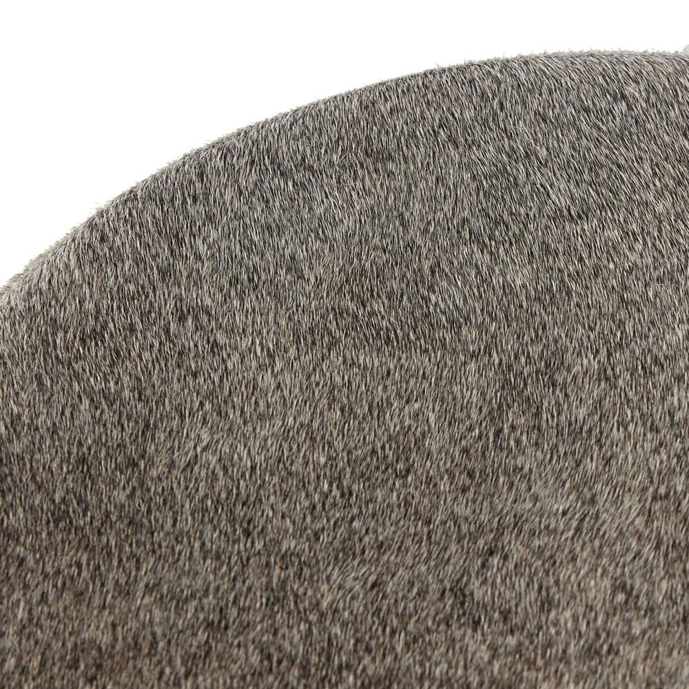 Four Hands Nocona Bar Stool with Black and White Speckled Hide Leather in Gunmetal, , large