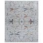 Feizy Melrose 2" x 3" Blue and Multicolor Area Rug, , large