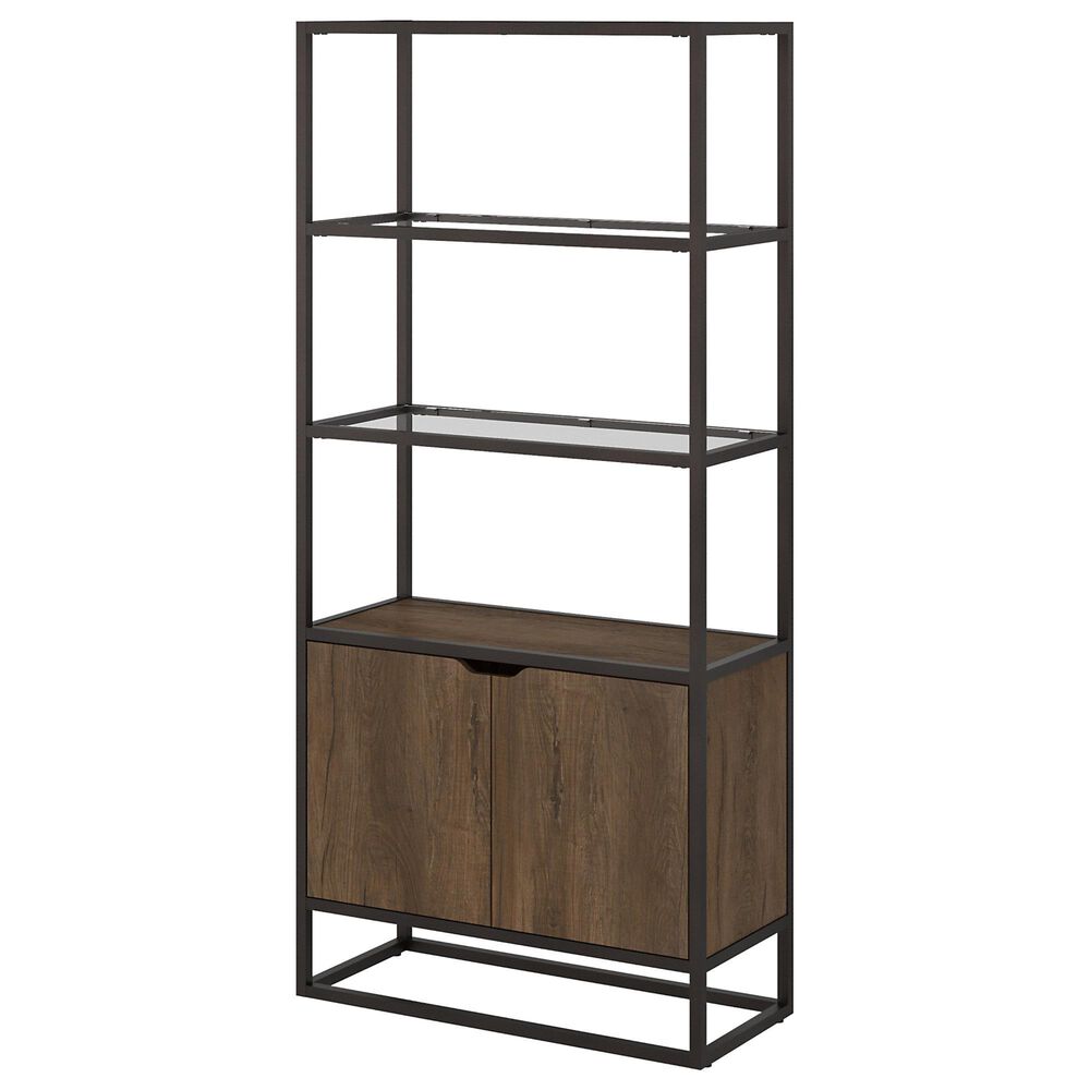 Bush Anthropology 5 Shelf Bookcase in Rustic Brown, , large
