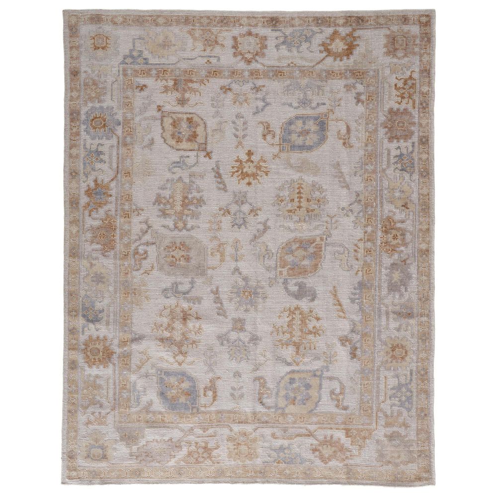 Feizy Wendover Southwestern 3"6" x 5"6" Silver Area Rug, , large