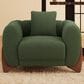 Morden Fort Cloud Boucle Arm Chair in Green, , large