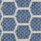 Nourison Twist Reversible 2" x 6" Blue Indoor/Outdoor Runner, , large