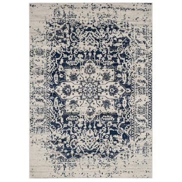 Safavieh Madison MAD603D-5 5"1" x 7"6" Cream/Navy Area Rug, , large