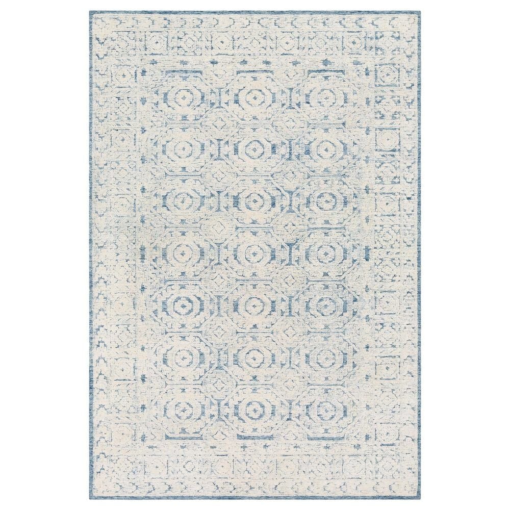 Surya Louvre LOU-2304 8" x 10" Navy, Ice Blue and Cream Area Rug, , large