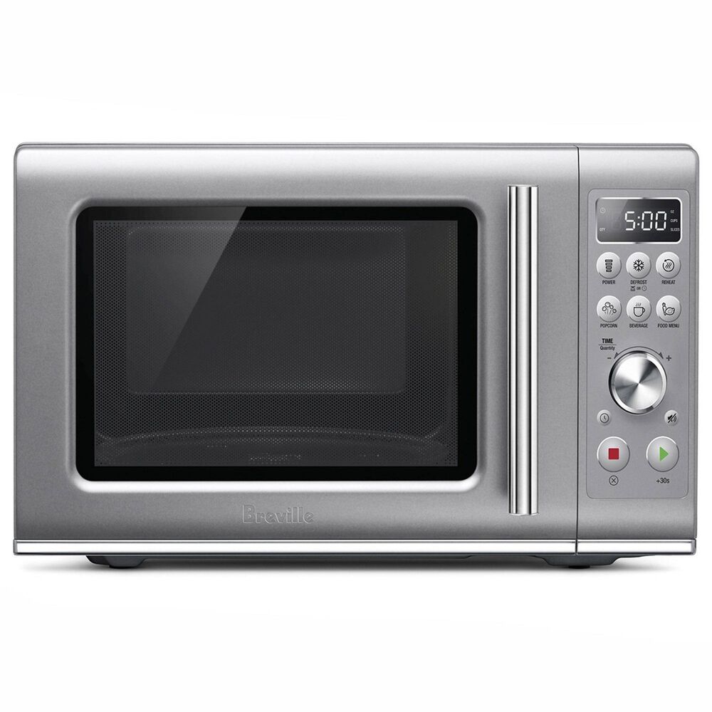 Breville 0.9 Cu. Ft. Countertop Compact Microwave Oven in Silver, , large