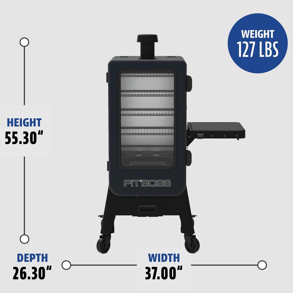 Pit Boss Navigator 3-Series Vertical Pellet Smoker in Black, , large