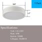Claxy LED Recessed Lighting Dimmable Downlight in Bright White (Set of 5), , large